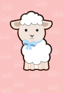sheep cookie cutter lamb baby 3d print model - Mito3D