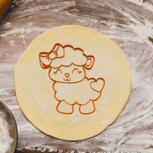 oveja Galleta cortador cocina corte masas pastel cortadores panadería porcelana ceramine arcilla Pastelería marcador marcadores sellos moldes 3d print model - Mito3D