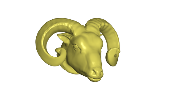 sheep head 3d print model - Mito3D
