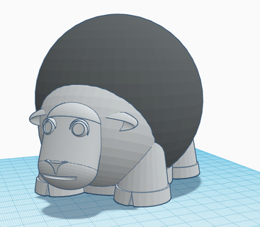 sheep holder echo dot 4th 5th gen alexa 3d print model - Mito3D