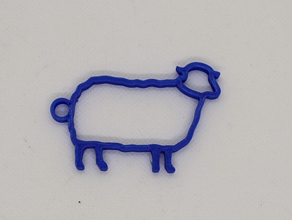 sheep key ring keychain animal animals goat horse donkey ram 3d print model - Mito3D
