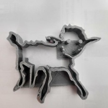 Schaf der kleine Prinz cookie Ausstecher home Schafe cutter punch Stück Kuchen Stern fox 3d print model - Mito3D