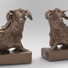 ovelha estátua 2 designs espelhado 3d print model - Mito3D
