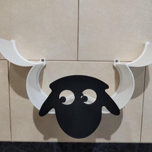 les moutons toilettes porte-rouleau renforcé de mise à niveau la maison des porte-papier toilette rouleau papier salle bains 3d print model - Mito3D