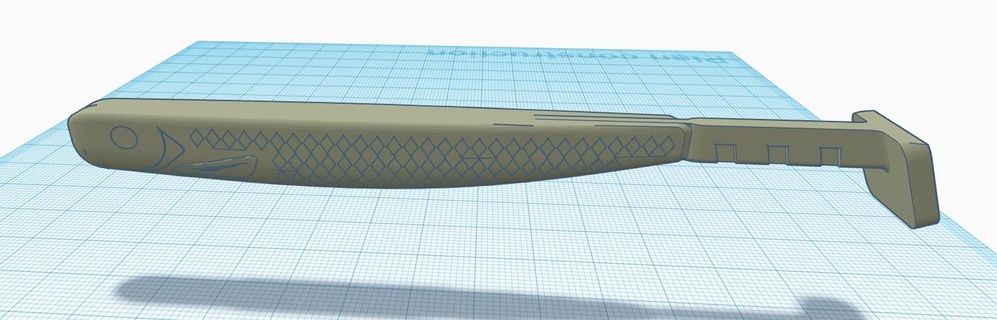 Blatt 7 lockt 90mm Angeln locken flexibel künstlich Shad führen Schimmel 3d print model - Mito3D