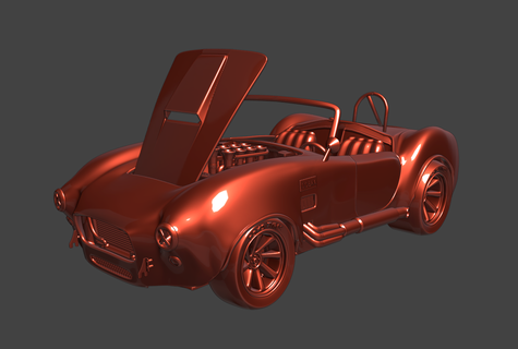 shelby cobra custom racing edition kit Game toy car model tuning racecar v8 3dprint resin muscle americancar musclecar 3d print model - Mito3D