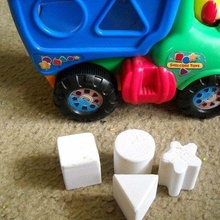shelcore dump truck replacement shape blocks door battery toy 3d print model - Mito3D