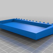 shelf 1 2 pegboard 4mm customized organization 3d print model - Mito3D
