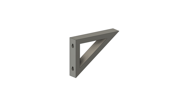 shelf angle bracket v1 Home holder wall 3d print model - Mito3D