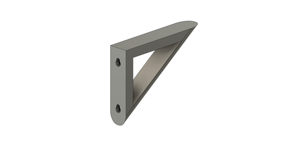 shelf angle bracket v2 Home holder wall 3d print model - Mito3D