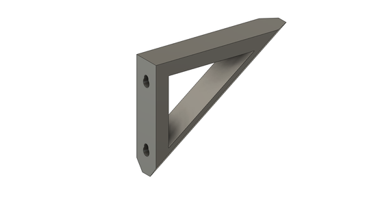 shelf angle bracket v3 Home holder wall 3d print model - Mito3D