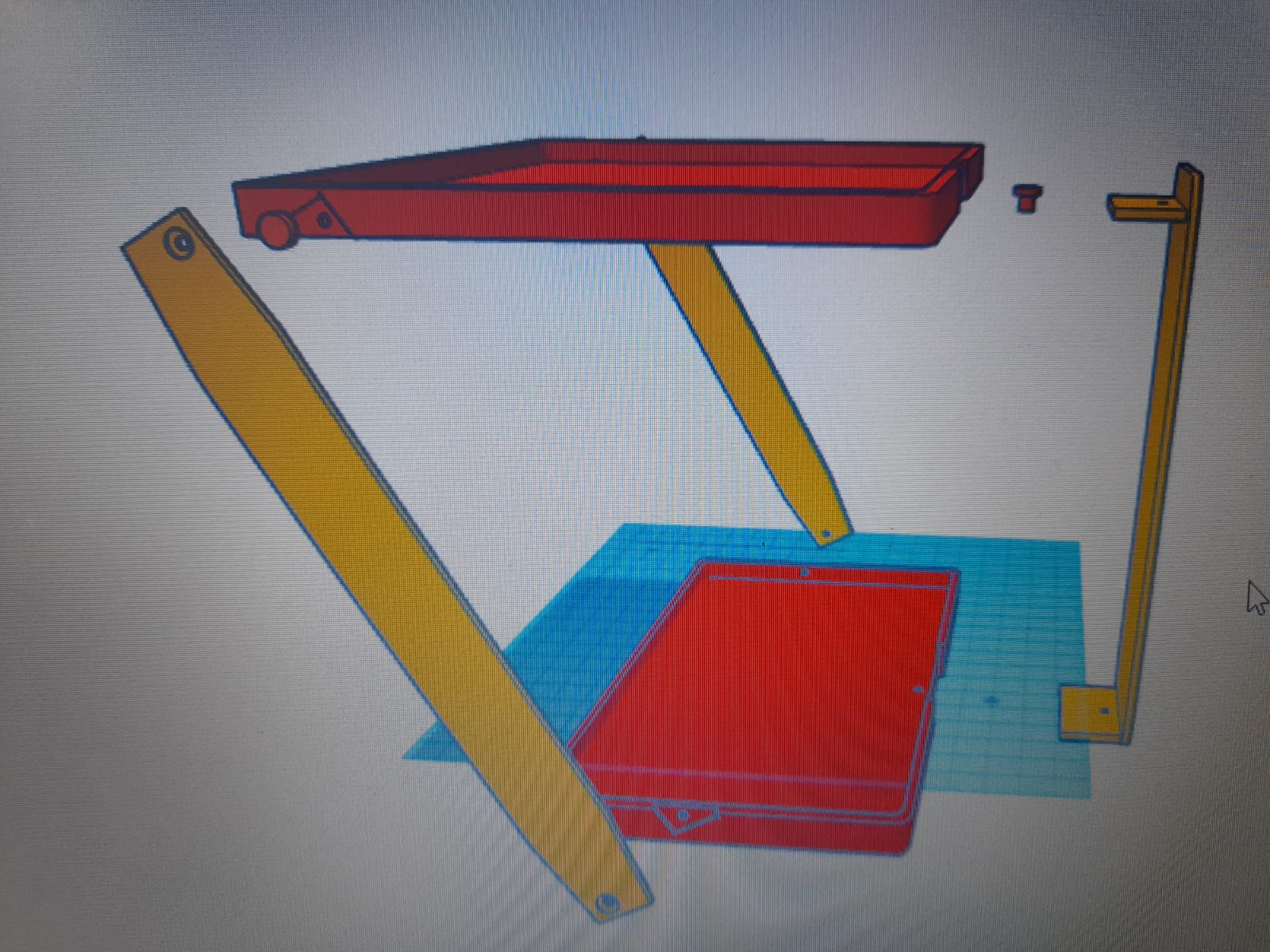 estante cabeceira tabela Duplo luz prateleiras criado mudo 3D print model - Mito3D