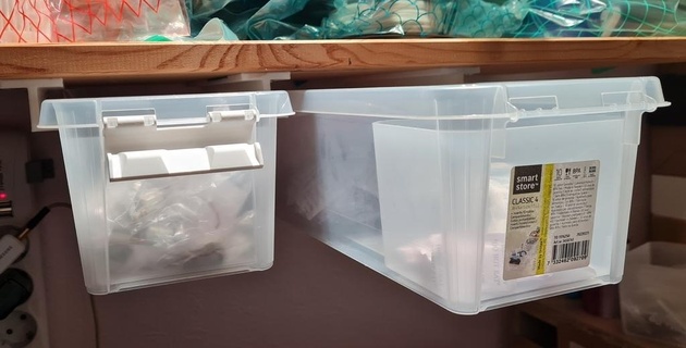 étagère boîte monter Ikea Samla intelligent boutique espace rangement récipient suspension organisation Accueil maison Bureau bureau 3d print model - Mito3D