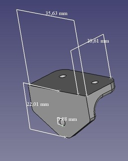 Regal Halterung 3 Schrauben Zuhause Haus Quadrat Tablette 3d print model - Mito3D