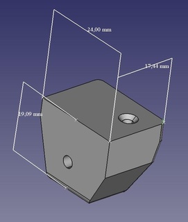 shelf bracket 5 mm 2 screws Home square tablet wood  3d print model - Mito3D