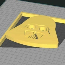 étagère support dark vader espace rangement mur soutien étoile guerres 3d print model - Mito3D