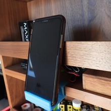 shelf desk phone holder smartphone iphone apple android 3d print model - Mito3D