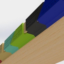 shelf labels tool balda color swatch swatches colour etiqueta filament filamento label 3d printer accessories 3d print model - Mito3D