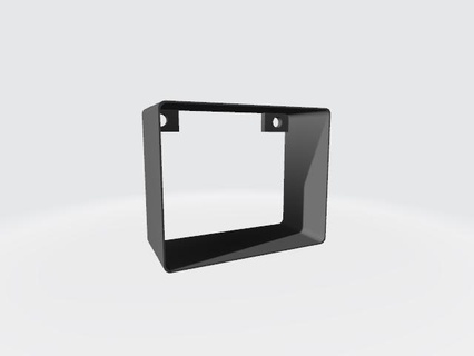 shelf screwed furniture wall screw cube rectangle 3d print model - Mito3D