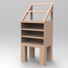 étagère outil acryliques meubles organisateur bois 3d print model - Mito3D