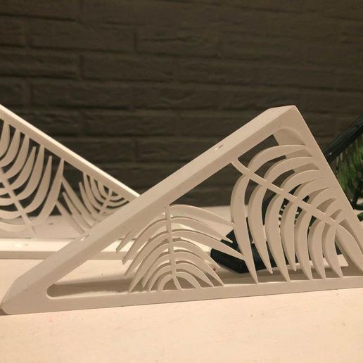 shelf support bracket - natural plant organization 3D print model - Mito3D