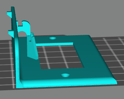 Şelfie 1 dikdörtgen yatay model çıkış örtmek kılıf şarj etmek kordon yönetici cihaz Kulp destek 3d print model - Mito3D