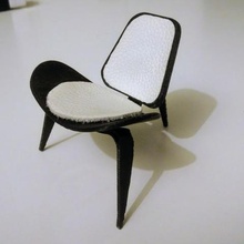 shell silla art muebles hans wegner diseño 3d print model - Mito3D