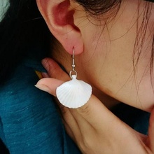 conchiglia orecchino collana seta filamento moda accessorio arte Accessori 3d print model - Mito3D