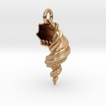 shell pendant jewelry pendulous 3d print model - Mito3D
