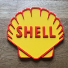 shell placa a casa garagem olho o óleo força motriz deco 3d print model - Mito3D