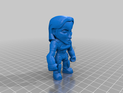 shelly bomba Harrison mini figure coleccionable gdf ion furia modelo juguete personas 3d print model - Mito3D