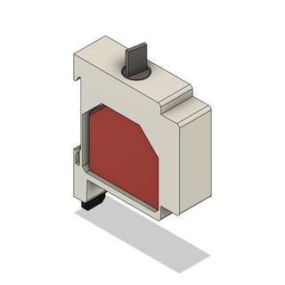 Shelly 2.5 vertical DIN mount by Greg K, Download free STL model