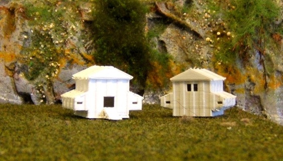 abrigo galinhas ninhos escala 1 60 estrada ferro modelagem modelo trens edifícios estruturas 3d print model - Mito3D