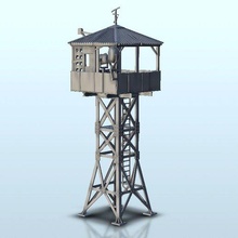 sheltered guard tower - flames war bolt action warhammer 40 000 science fiction sf 40k star wars legion warhordes grimdark confrontation architecture house scifi apocalypse thumbnails building scenery wargame figures game land games accessories 3d print model - Mito3D