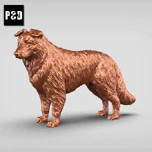 Sheltie v1 Sanat köpek hayvan oyuncak Evcil Hayvan figürinler 3d print model - Mito3D