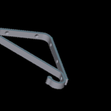 raflar dirsek kanca raf Giyim 3d print model - Mito3D