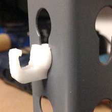 shelving hook home organization shelf keyhole interlocking boltless 3d print model - Mito3D