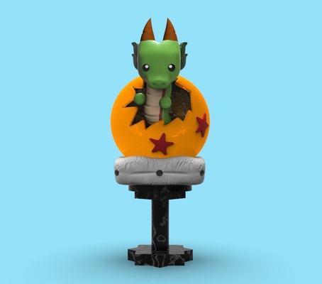 shen mini continuar pelota long esfera dragón gratis flexible diorama 3dart obj stl figura colección miniatura 3d print model - Mito3D