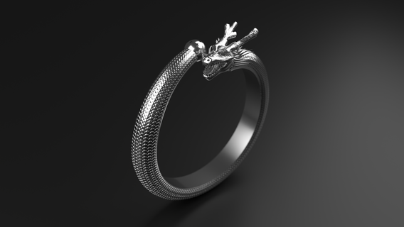 shen long ring jewelry dragon ball 3d print model - Mito3D