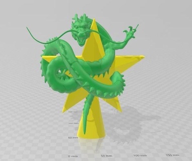 Shenlong Noel ağaç star hediye Ejderha Ejder topu 3d print model - Mito3D