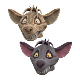 Shenzí hiena león Rey musical máscara pumba teatro deco mufasa cicatriz animal cosplay listo imprimir usable salvaje cerdo ed banzai 3d print model - Mito3D