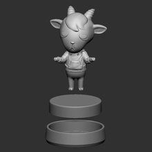 sherb figurina gioco animale attraversamento orizzonte amiibo 3d print model - Mito3D