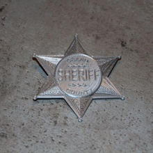 sheriff badge star Spiel Requisiten wild-west starwars Stern sheriff-Abzeichen shell - Abzeichen 3d print model - Mito3D
