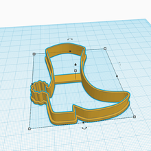 sceriffo breve cookie disegno di avvio casa dise o cocina galletas cortantes comisario cortante bota 3d print model - Mito3D