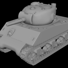 Sherman m4 ana savaş tank 28mm ww2 oyunları masaüstü Vidovicarts Warhammer cıvata aksiyon boltaction kapat mücadele 3d print model - Mito3D