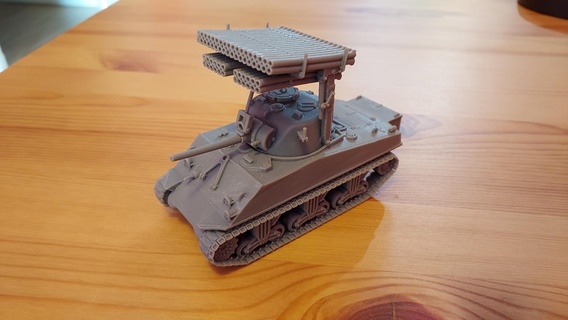 Sherman m4a3 Kalliope 1 56 28mm wwii amerikanisch USA Panzer Bolzen Aktion Miniatur Arvernes 3d print model - Mito3D
