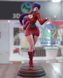 Shermie Rey luchadores kof stl 3dprint 3d print model - Mito3D