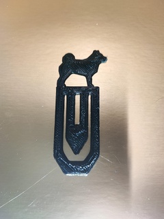 shiba inu perro papel acortar trombón marca marcador 3d impresión bricoloup 3d print model - Mito3D