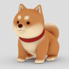 shibaba inu adorable puppy dog shiba shiainu crypto puppies adrorable caress dogs 3d print model - Mito3D