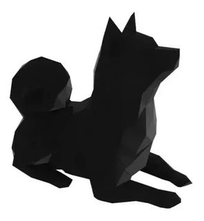 Shiba Inu chien faible poly 3d print model - Mito3D